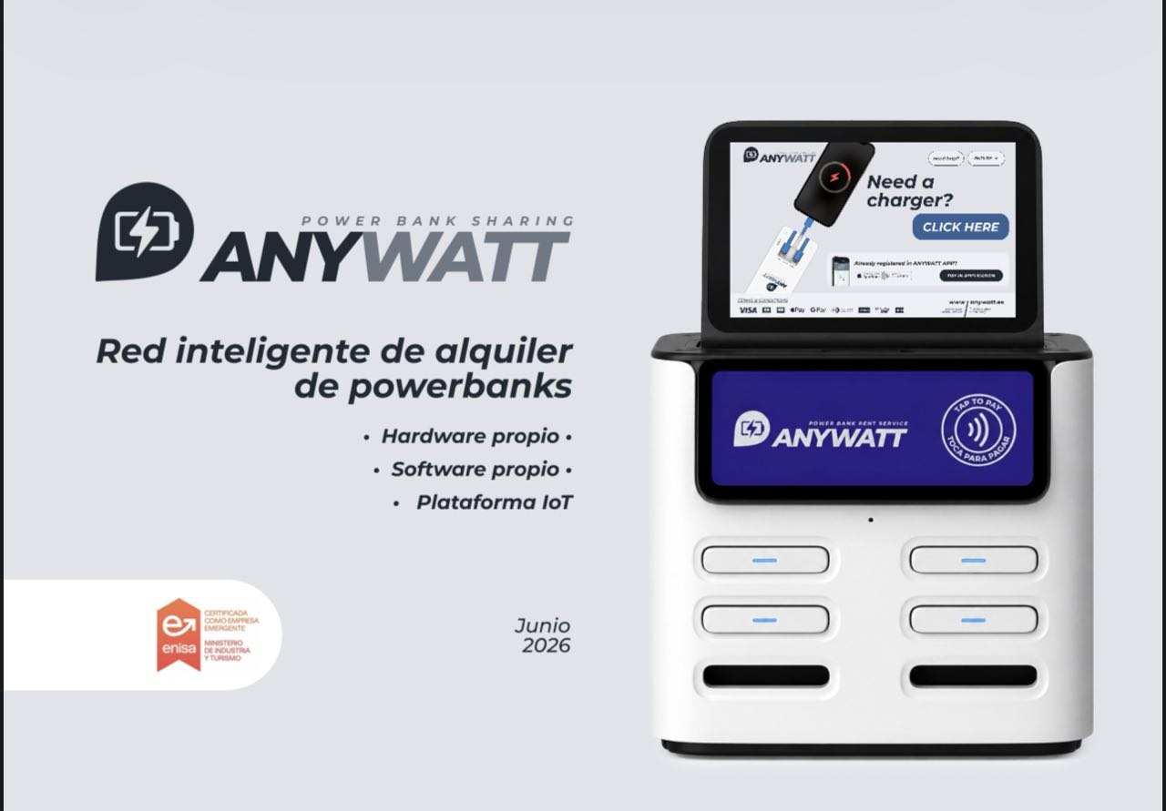 PAGES ALEGRE, SL (AnyWatt) receives official Startup certification from ENISA